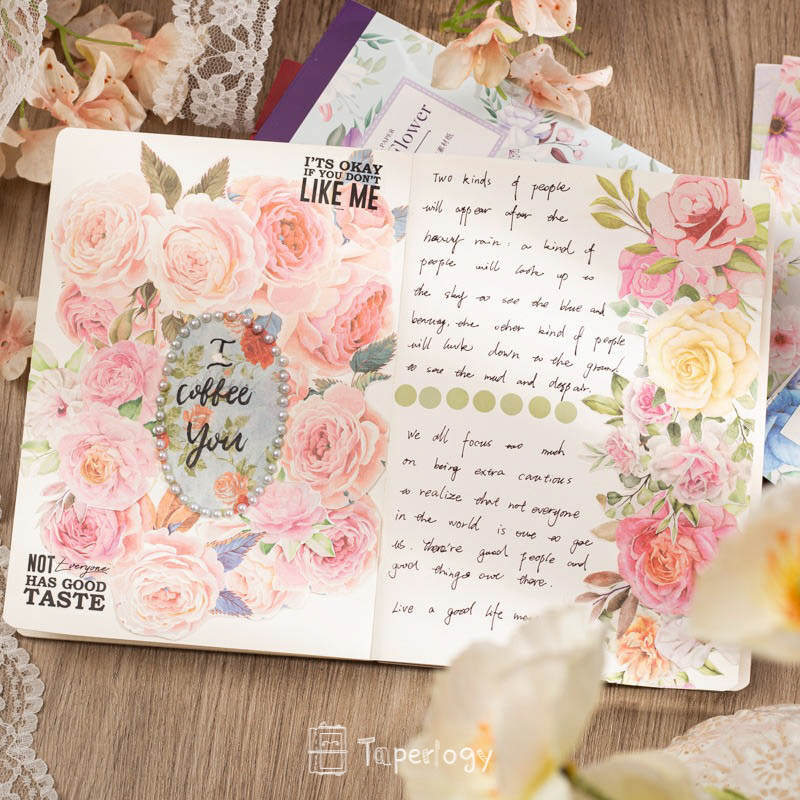 Holobo Floral Paper Material Book - Taperlogy